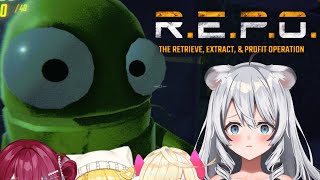 【 REPO 】完全初見のREPO！怖くないと聞いたのでぶいじメンバーでプレイ！！【白乃ことら/vtuber】