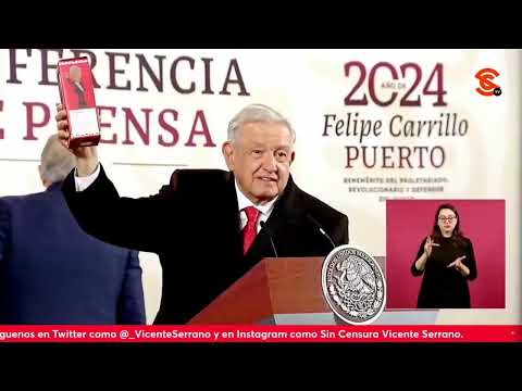 ¡MUCHAS GRACIAS MIGUEL ALVARADO! AMLO AGRADECE A PAISANO QUE LE HIZO MUÑEQUITO