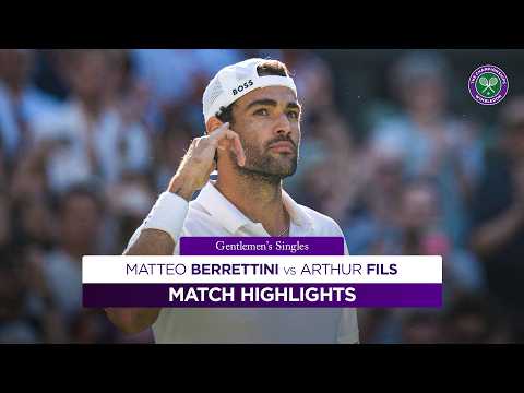 Berrettini STRIKES! | Matteo Berrettini v Arthur Fils | Highlights | Wimbledon 2026