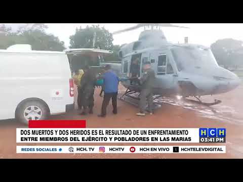 Dos muertos y dos heridos deja enfrentamiento entre miembros del ejército y pobladores en Las Marías