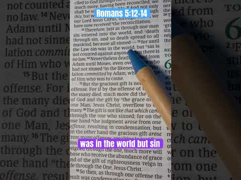 Romans 5:12-14 #jesusisgod #jesusislord #romans #adam #sin #law #forgiveness #repentance #bibleverse