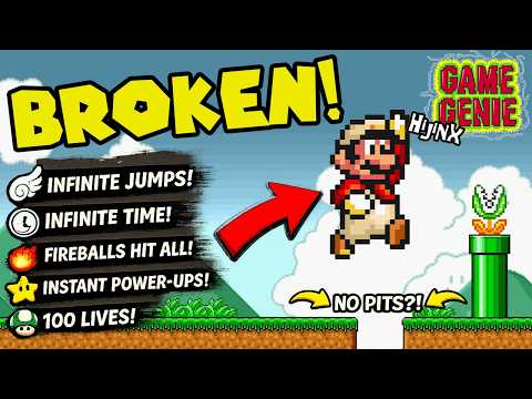 I Broke Super Mario Bros with Game Genie Codes (SNES)