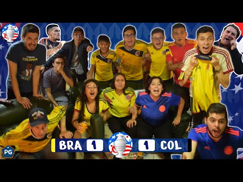 Brasil 1 Colombia 1  Copa América USA 2024 Reacciones Amigos  El Club de la Ironía