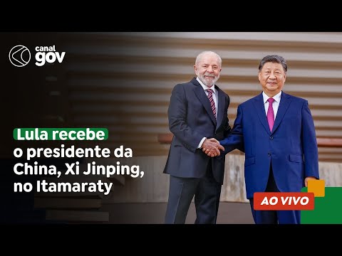 🔴 Lula recebe o presidente da China, Xi Jinping, no Itamaraty