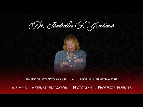 Dr. Isabella T. Jenkins Memorial Service