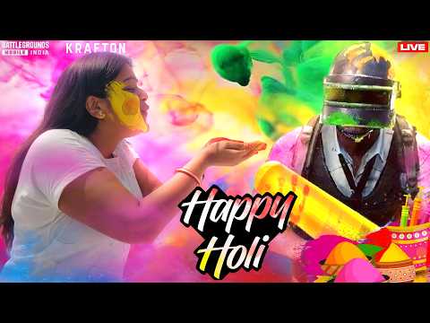HAPPY Holi 2026🎉🪅🎨🎊🔫 With BGMI RUSH GAMEPLAY LIVE🔥😎#bgmi #bgmilive #shortsfeed #shorts