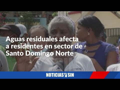 Aguas residuales afecta a residentes en sector de Santo Domingo Norte