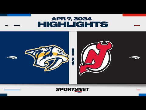 NHL Highlights | Predators vs. Devils - April 7, 2024