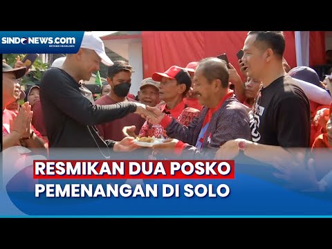 FT Momen Ganjar Resmikan Posko Pemenangan Ganjar Mahfud Di Pasar Kliwon Dan Banjarsari