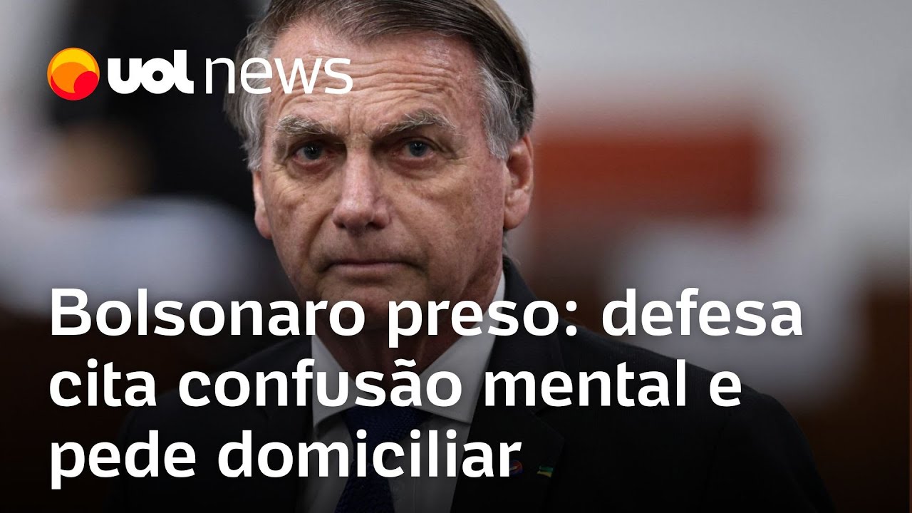 Bolsonaro preso: defesa cita quadro mental e pede que Moraes avalie domiciliar; Reinaldo comenta