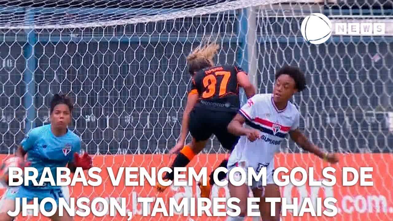 Brabas vencem com gols de Jhonson Tamires e Thais Regina