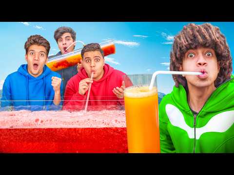 اخر شخص يوقف شرب من اكبر كوب فى العالم ياكله الكلب 😱