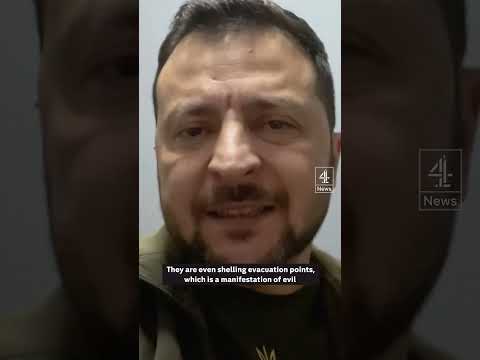 Zelenskyy calls Russian leaders 'manifestation of evil'
