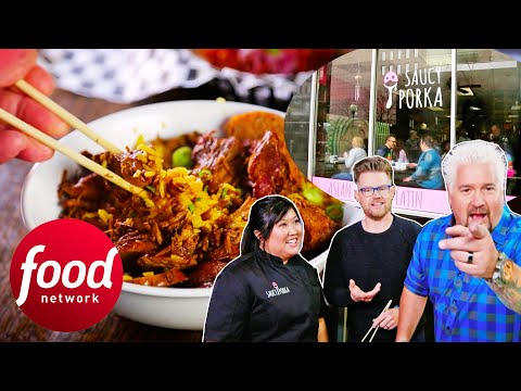 "This Is A Home Run!" Guy Visits Unique Asian-Latin Fusion Restaurant | Diners, Drive-Ins & Dives
