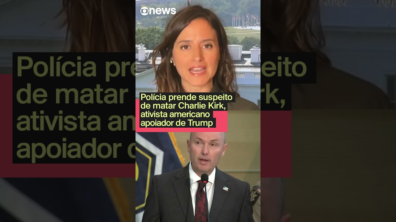 Polícia prende suspeito de matar Charlie Kirk ativista americano apoiador de Trump