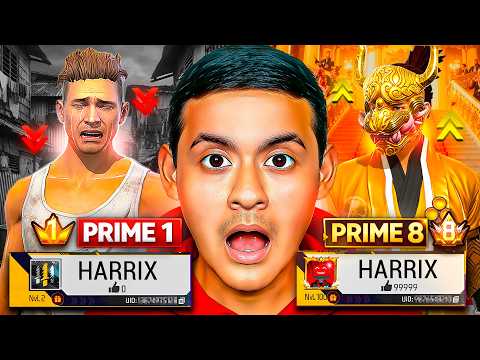 TRANSFORMÉ una CUENTA BOT PRIME 1 a PRIME 8 en 1 HORA 😱💎 | Free Fire