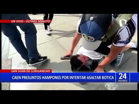 San Juan de Lurigancho: Policía captura a delincuentes extranjeros cuando intentaban cometer un robo