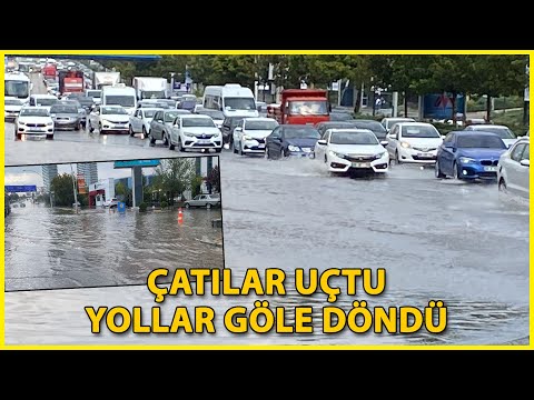 Ankara'da Fırtına ve Sağanak Hayatı Felç Etti