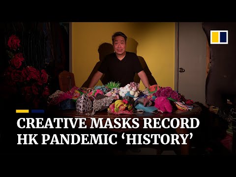 One creative mask a day: Hong Kong theatre costume designer documents life during the pandemic