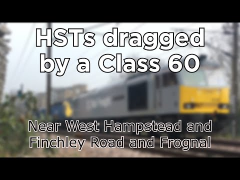 HSTs dragged behind 60046 near West Hampstead