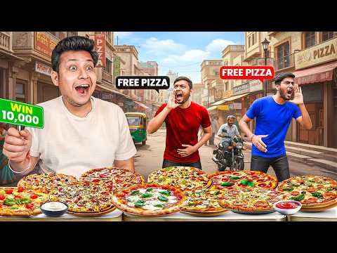 Convince Random People For Free Pizza get 10000rs Cash!!!