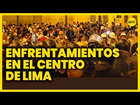 Toma de Lima: Enfrentamientos en plaza San Martín