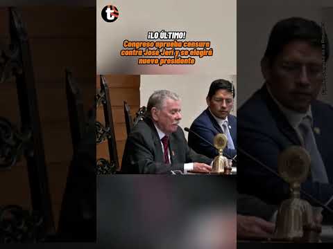 🚨 CONGRESO censura a JOSÉ JERÍ y ahora busca nuevo presidente #noticias #trome