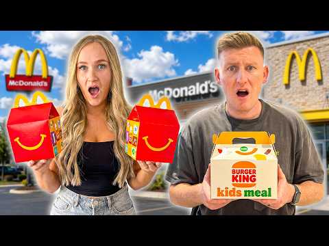 ONLY Eating Kids FAST FOOD Meals for 24 HOURS!