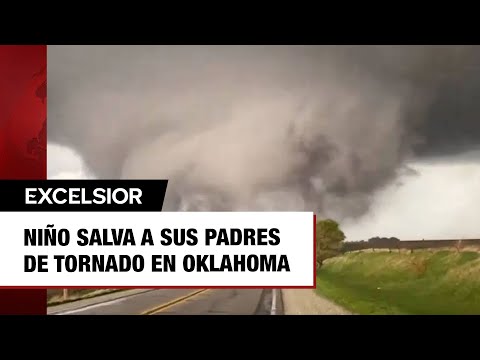 Niño salva a sus padres de tornado en Oklahoma