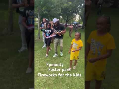 Foster park fireworks for the kids