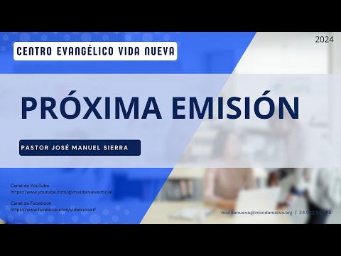 Próxima emisión: Jueves 10 de octubre del 2024