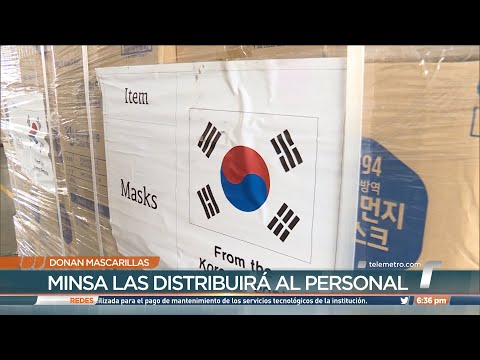 Panamá recibe donación del gobierno de Corea del Sur de mascarillas