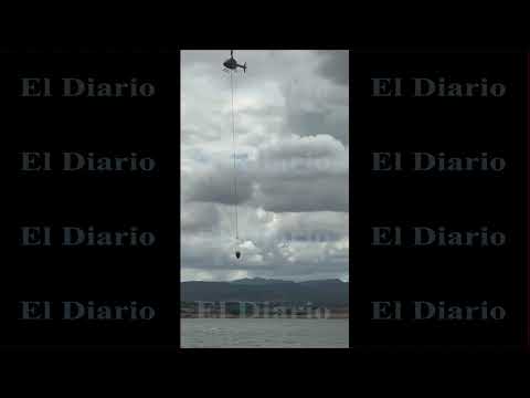 Cae helicóptero a la presa Chihuahua