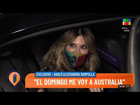 Alessandra Rampolla, sobre su salida del programa de Laurita: El domingo me voy a Australia