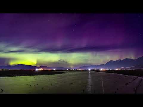 Majestic Northern Lights Timelapse in 4K - Chilliwack, BC