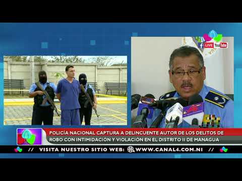 Policía Nacional captura delincuente autor de delito de robo con intimidación y violación en Managua