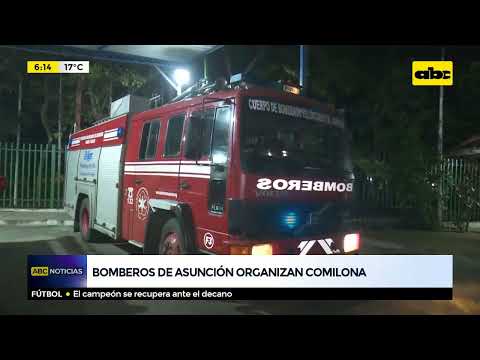 Bomberos de Asunción organizan comilona