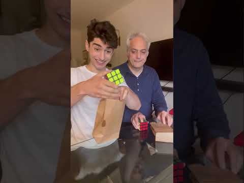 MAGIC RUBIKS CUBE PRANK ON DAD 😱😂