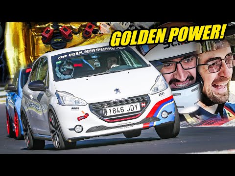 HILARIOUS Peugeot 208 GTI with Golden Engine! // Nürburgring