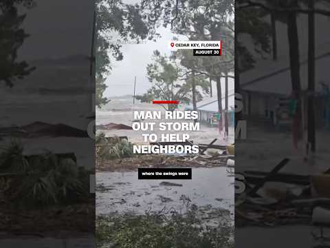 Man rides out storm to help his neighbors