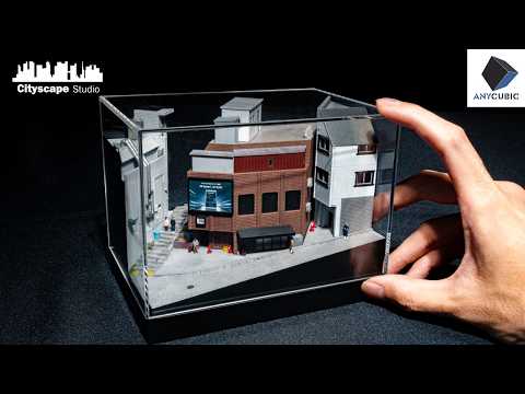 【ジオラマ丸ごと3Dプリント】渋谷道玄坂のミニチュアを3Dプリンターで作る 1:150スケール【ANYCUBIC Photon Mono M7 Pro】