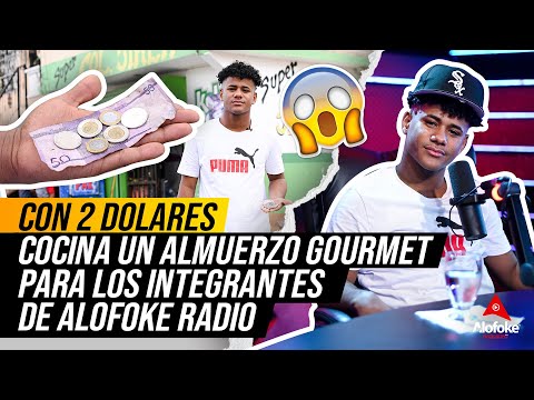 CON 2 DOLARES COCINA UN ALMUERZO GOURMET PARA LOS INTEGRANTES DE ALOFOKE RADIO (JUNIOR 29 TIK TOK)