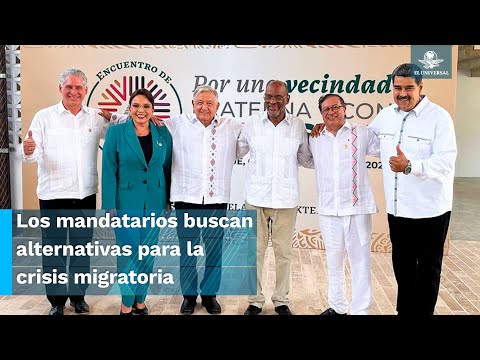 Nicolás Maduro y Díaz-Canel participan en cumbre migratoria encabezada por AMLO