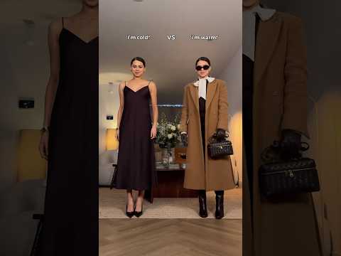 How to style a dress when it’s cold 🤍🧊 | Final look: YES or NO? #howto #fashion #bobrownn