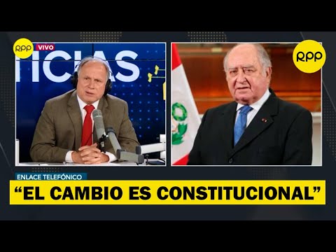 Ántero Flores-Aráoz sobre asunción de Manuel Merino: Acá hubo un cambio constitucional