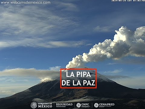 #POPOCATÉPETL | Fumando la pipa de la paz. El #Volcán #EnVivo