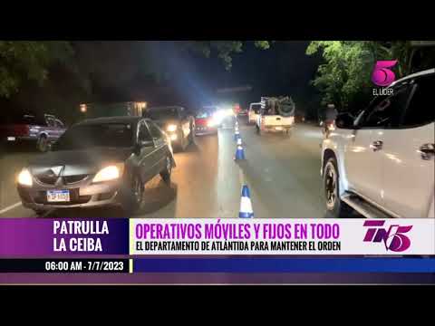 Policía realiza diversos operativos en La Ceiba y zonas aledañas