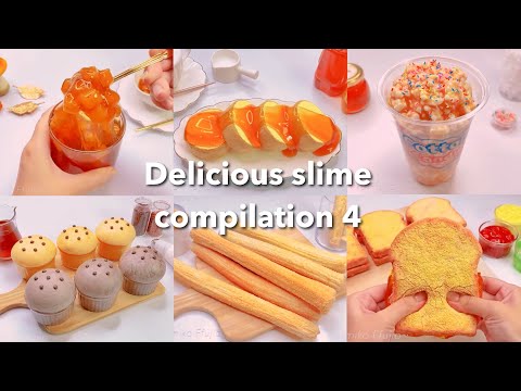【ASMR】🥐おいしそうなスライムまとめ4🧁【音フェチ】Delicious slime compilation 4