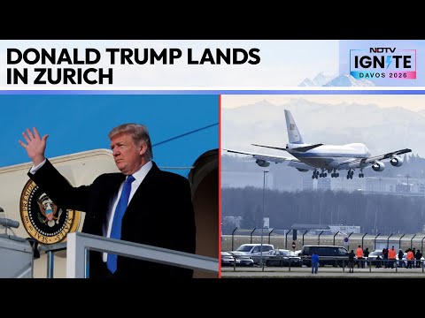 Trump Speech At Davos | Trump Lands In Zurich Ahead Of Speech To World Leaders