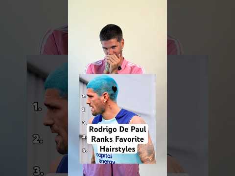 World Cup Champion Rodrigo De Paul Ranks his Favorite Hairstyles 🥶